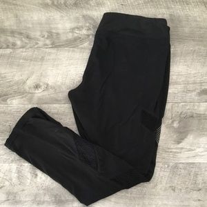 Black Cut out Work out Leggings